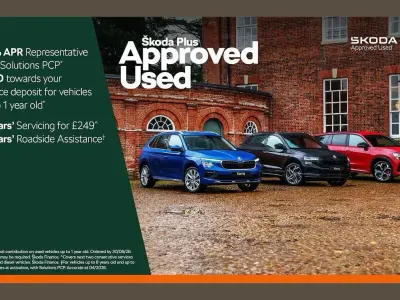 New Skoda Superb SportLine 147 HP (108 kW) 2026 Cobalt blue metallic Hatchback