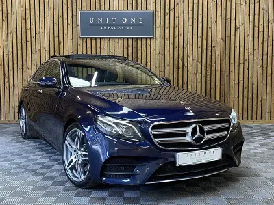 Used Mercedes E220 AMG Line Premium Plus 2017 Blue Sedan