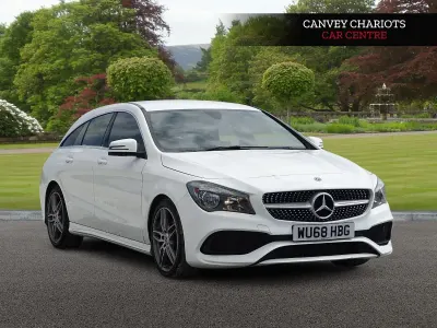 Used Mercedes CLA200 Shooting Brake AMG line 156 HP (114 kW) 2018 White Estate