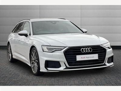 White Used 2023 Audi A6 Black Edition Estate | £32,095 (Fair price)