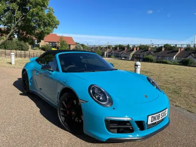 Used Porsche 911 Carrera GTS 2018 Blue Cabriolet