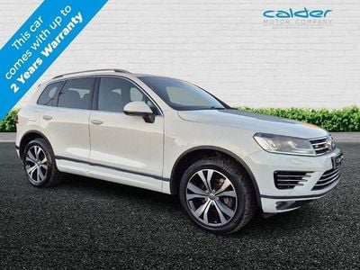 White Used 2015 VW Touareg R-line SUV | £18,450 (Fair price)