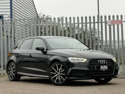 Usado Audi A3 Sportback Black Edition 150 CV (110 kW) 2019 Negro Utilitario