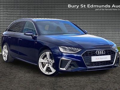 Used Audi A4 S-Line 200 HP (147 kW) 2024 Blue Estate