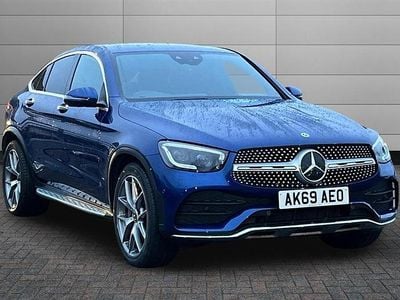 Brilliant blue Used 2019 Mercedes E300 AMG line Coupe | £30,750 (A bit pricey)