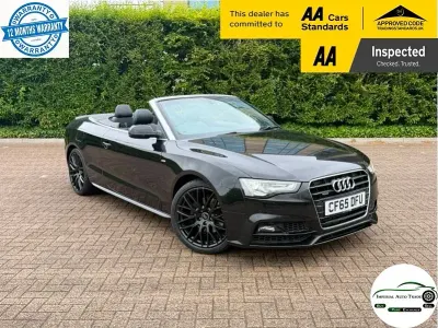 Used Audi A5 Cabriolet S-Line 225 HP (165 kW) 2015 Black Cabriolet