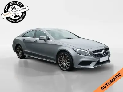 Used Mercedes CLS220 AMG line 177 HP (130 kW) 2015 Silver Coupe