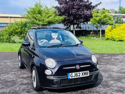 Used Fiat 500 Lounge 85 HP (62 kW) 2012 Purple Hatchback