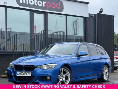 Usado BMW 320 M Sport 184 CV (135 kW) 2014 Azul Familiar