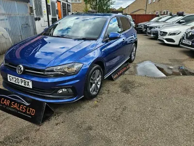 Used VW Polo R-line 115 HP (84 kW) 2020 Blue Hatchback