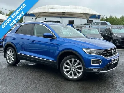 Used VW T-Roc SEL 150 HP (110 kW) 2018 Blue SUV