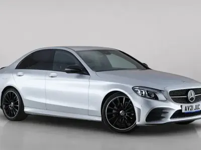 Used Mercedes C220 AMG line 194 HP (142 kW) 2020 Silver Sedan