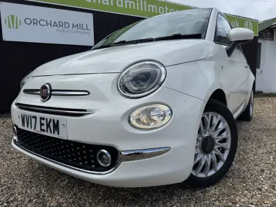 Used Fiat 500 Lounge 69 HP (50 kW) 2017 White Hatchback