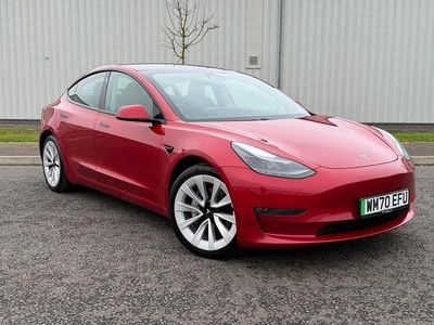 Red Used 2020 Tesla Model 3 Long Range AWD Sedan | £12,995 (A bit pricey)