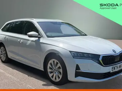 Used Skoda Octavia SE L 147 HP (108 kW) 2025 White Estate