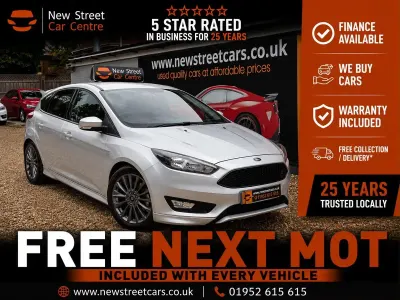 Used Ford Focus ST-Line 140 HP (102 kW) 2018 Silver Hatchback