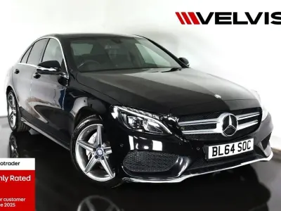 Usado Mercedes C200 AMG line 184 HP (135 kW) 2015 Preto Sedan