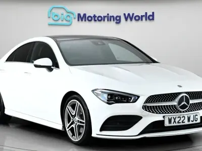 Used Mercedes CLA180 AMG line 136 HP (100 kW) 2022 White Coupe