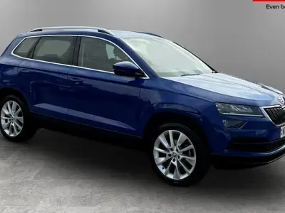 Used Skoda Karoq SE L 116 HP (85 kW) 2019 Blue SUV