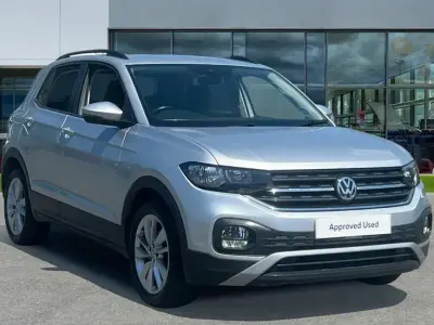 Used VW T-Cross SE 95 HP (69 kW) 2020 Reflex silver metallic SUV