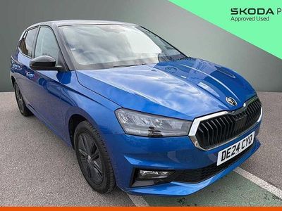 Used Skoda Fabia Colour Edition 85 HP (62 kW) 2024 Race blue metallic black magic pearl effect Hatchback