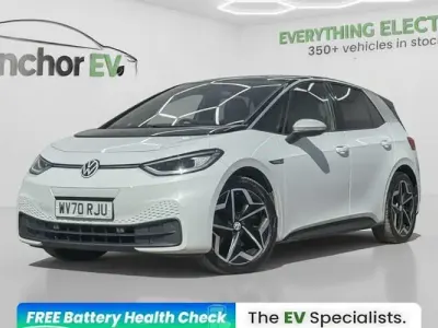 Used VW ID.3 Pro 150 kW (204 HP) 2020 White Hatchback
