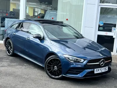 Used Mercedes CLA250 AMG Line Premium Plus 2022 Blue Coupe