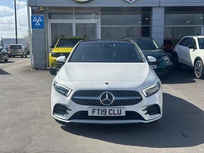 Used Mercedes A250 AMG line 221 HP (162 kW) 2019 White Hatchback