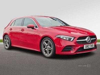 Used Mercedes A180 AMG line 136 HP (100 kW) 2019 Red Hatchback