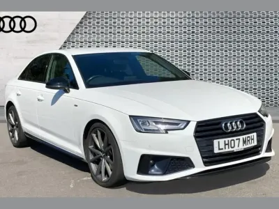 Used Audi A4 Black Edition 150 HP (110 kW) 2019 Ibis white Sedan