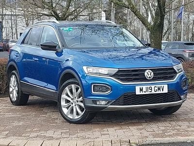 Used VW T-Roc SEL 115 HP (84 kW) 2019 Blue SUV