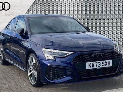 Used Audi A3 Black Edition 150 HP (110 kW) 2023 Blue Sedan