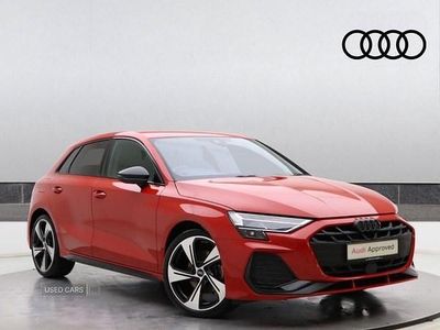 Used Audi A3 Black Edition 2025 Red Hatchback