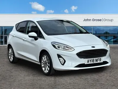 Used Ford Fiesta Titanium 2018 White Hatchback