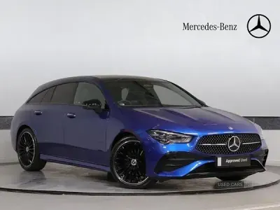 Used Mercedes CLA200 AMG Line Premium Plus 163 HP (119 kW) 2025 Blue Estate