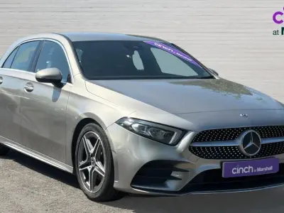 Used Mercedes A200 AMG line 163 HP (119 kW) 2019 Silver Hatchback