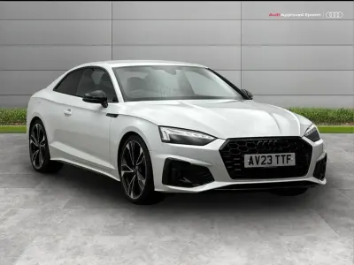 Used Audi A5 Black Edition 147 HP (108 kW) 2023 White Coupe