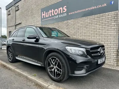 Used Mercedes GLC250 AMG line 204 HP (150 kW) 2015 Black Estate