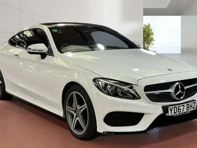 Used Mercedes C200 AMG Line Premium Plus 2017 White Coupe