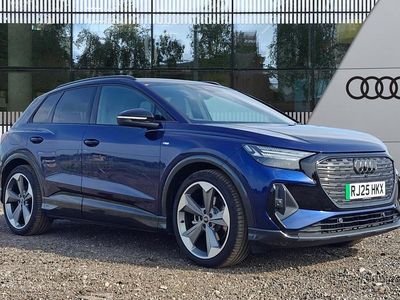 Blue Used 2025 Audi Q4 e-tron Black Edition SUV | £31,490 (Fair price)