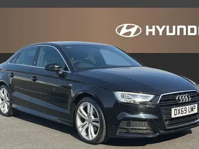 Used Audi A3 S-Line 150 HP (110 kW) 2019 Black Sedan