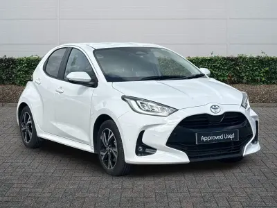 New Toyota Yaris Design 2025 White Hatchback