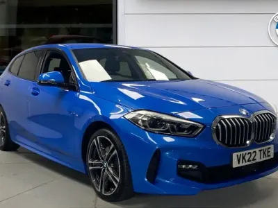 Used BMW 118 M Sport 134 HP (98 kW) 2022 Blue Hatchback