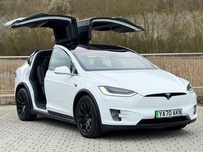 Used Tesla Model X Long Range AWD 397 kW (541 HP) 2020 White SUV