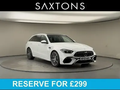 Used Mercedes C63 AMG Premium Plus 2025 Opalite white Estate