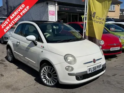 Used Fiat 500 Lounge 69 HP (50 kW) 2008 White Hatchback