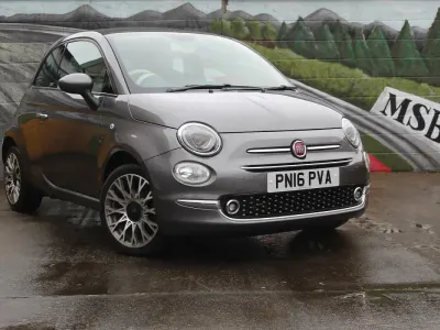 Used Fiat 500 Lounge 2016 Grey Cabriolet