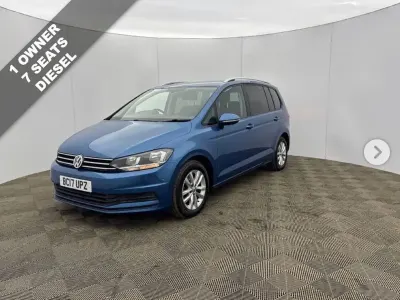 Used VW Touran SE 150 HP (110 kW) 2017 Blue MPV