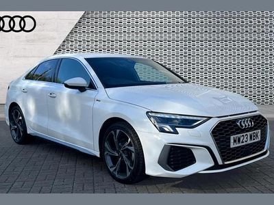 Used Audi A3 S-Line 110 HP (80 kW) 2023 White Sedan