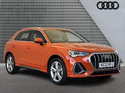 Used Audi Q3 S-Line 150 HP (110 kW) 2022 Orange SUV